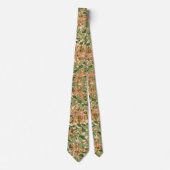 William Morris vintage Honigkraut Blumenmuster Krawatte (Vorderseite)
