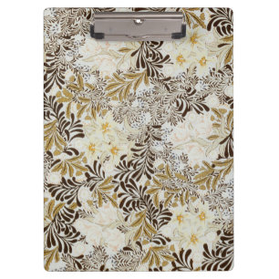 William Morris Vintage Hyazinthe Blumenmuster Art  Klemmbrett