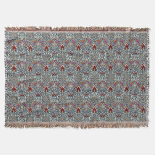 William Morris Vintage Indigo Blumenmuster Decke