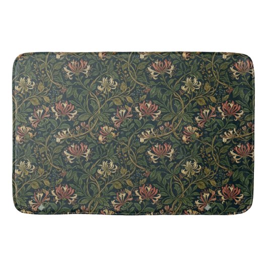 William Morris Vintage-Jasmin-Blumenmuster Badematte (Vorderseite)