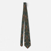 William Morris Vintage-Jasmin-Blumenmuster Krawatte (Rückseite)