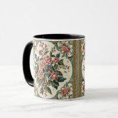 William Morris Vintage-Jasmin-Blumenmuster Tasse (Vorderseite Links)