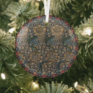 William Morris Vintage Kennet Muster Ornament Aus Glas