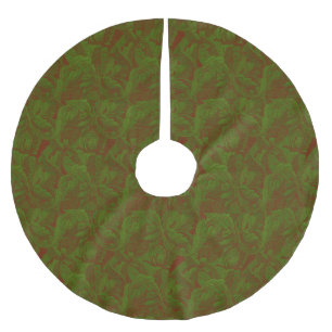 William Morris Vintage Klassischer Grüner Baumrock Polyester Weihnachtsbaumdecke
