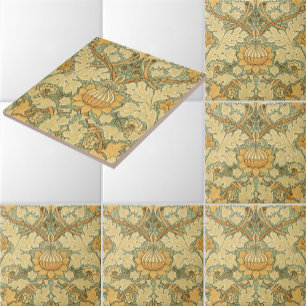 William Morris Vintage Laub- und Blumenmuster Fliese