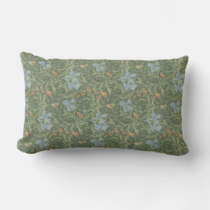 William Morris Vintage Leaves Floral Bird Iris Lendenkissen