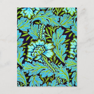William Morris Vintage-Muster - Anemone Postkarte