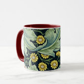 William Morris Vintage Muster, Leicester, Tasse (Vorderseite Links)