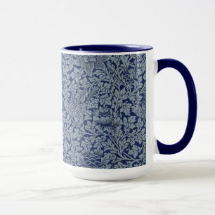 William Morris Vintage-Muster Vögel und Anemonen Tasse