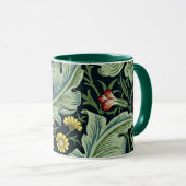 William Morris vintage pattern, Leicester, Tasse (VorderseiteRechts)