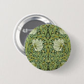 William Morris Vintage Pimpernel Blumenmuster Button (Vorne & Hinten)