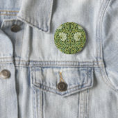 William Morris Vintage Pimpernel Blumenmuster Button (Beispiel)