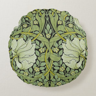 William Morris Vintage Pimpernel Blumenmuster Rundes Kissen