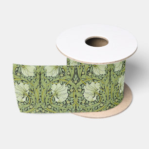 William Morris Vintage Pimpernel Blumenmuster Satinband