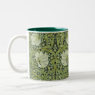 William Morris Vintage Pimpernel Blumenmuster Zweifarbige Tasse