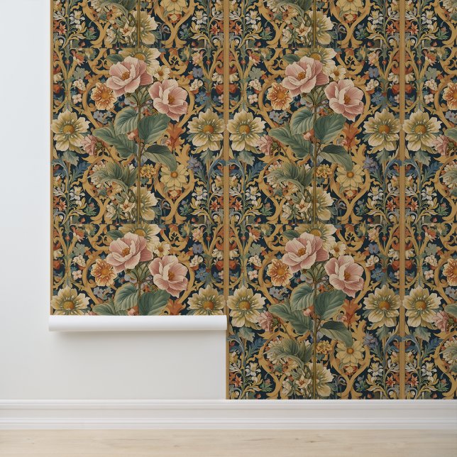William Morris vintage Pimpernel Präraffaelit  Tapete (Anwendung)