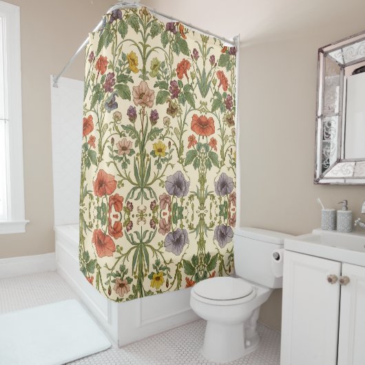 William Morris vintage Pimpernel Präraffaelitisch Duschvorhang (Beispiel)