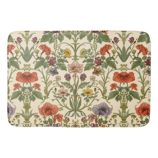 William Morris vintage Pimpernel Pre-Raphaelite  Badematte (Vorderseite)