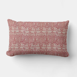 William Morris Vintage Pink Bruder Kaninchen Vögel Lendenkissen