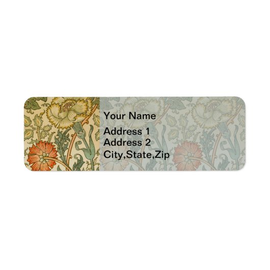William Morris Vintage Rosa- und Rosenmuster (Vorne)