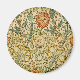William Morris Vintage Rosa- und Rosenmuster Magnet