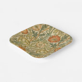 William Morris Vintage Rosa- und Rosenmuster Pappteller (Gewinkelt)