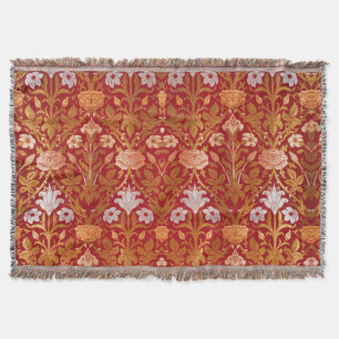 William Morris Vintage Rose & Lily Blumenmuster Decke
