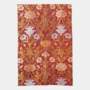William Morris Vintage Rose & Lily Blumenmuster Geschirrtuch
