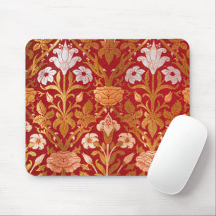 William Morris Vintage Rose & Lily Blumenmuster Mousepad