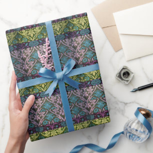 William Morris Vintage Rose und Lily Rosa Gelb Geschenkpapier