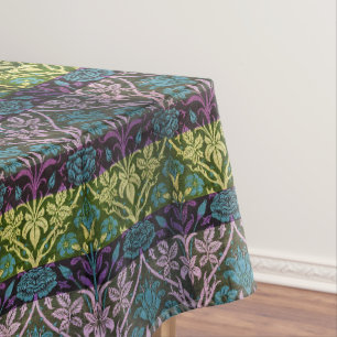 William Morris Vintage Rose und Lily Rosa Gelb Tischdecke