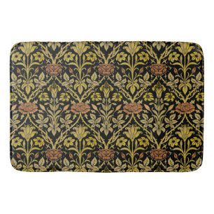 William Morris Vintage-Rosen- und Lilien-Blumenmus Badematte