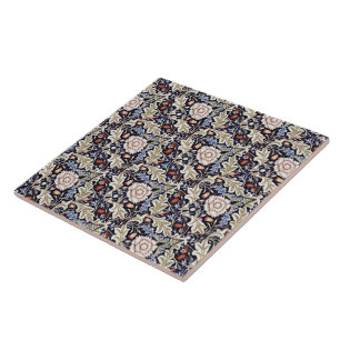 William Morris Vintage Severn Blau Blumen Fliese