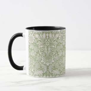 William Morris Vintage Sonnenblume Hellgrün Tasse