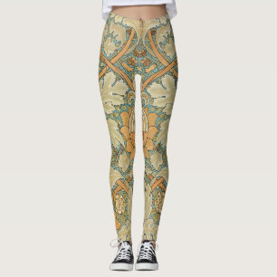 William Morris Vintage St James Akanthus-Muster Leggings