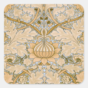 William Morris Vintage St James Akanthus Tapete Quadratischer Aufkleber