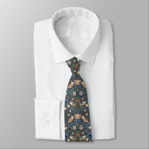 William Morris Vintage Strawberry Thief Muster Krawatte