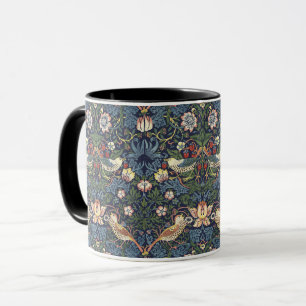 William Morris Vintage Strawberry Thief Muster Tasse