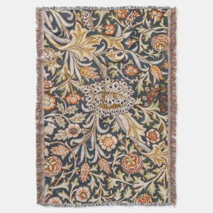 William Morris Vintage Trent Blaues Blumenmuster Decke