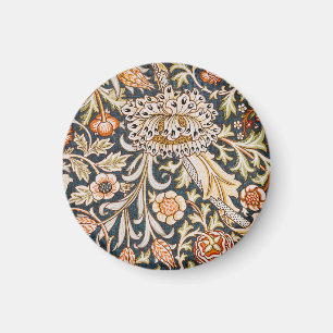 William Morris Vintage Trent Blaues Blumenmuster Magnet