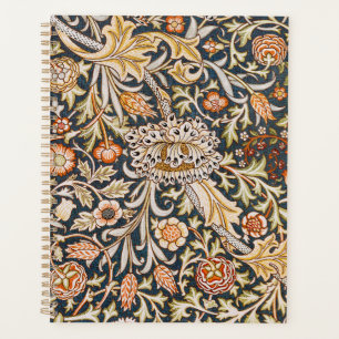 William Morris Vintage Trent Blaues Blumenmuster Planer