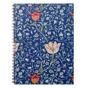 William Morris Vintage Tulpe Florales Indigo Muste Notizblock