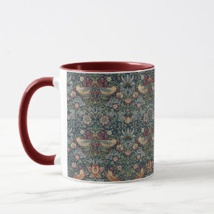 William Morris Vintage Vögel Strawberry Thief Tasse