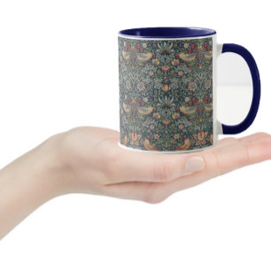 William Morris Vintage Vögel Strawberry Thief Tasse