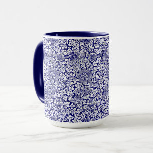 William Morris Vintage Vogel- und Anemonenmuster Tasse