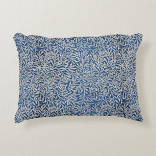 William Morris Vintage Weidenblätter Dunkelblau Dekokissen