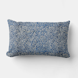 William Morris Vintage Weidenblätter Dunkelblau Lendenkissen