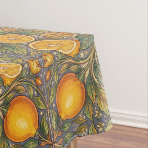 William Morris vintage Zitrusfrucht-Blumenmuster Tischdecke