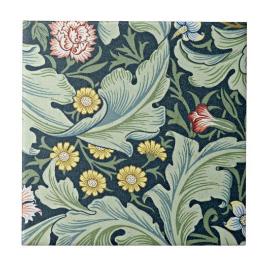 William Morris - Vintages Blumendesign in Leiceste Fliese (Vorderseite)