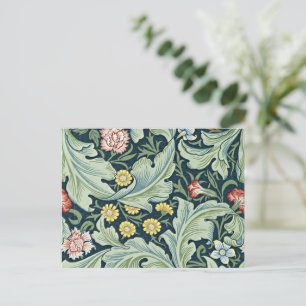 William Morris - Vintages Blumendesign in Leiceste Postkarte